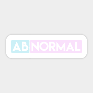 ABNORMAL Transparent Sticker